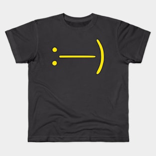 Vintage Smiley Face Emoticon (v20) Kids T-Shirt